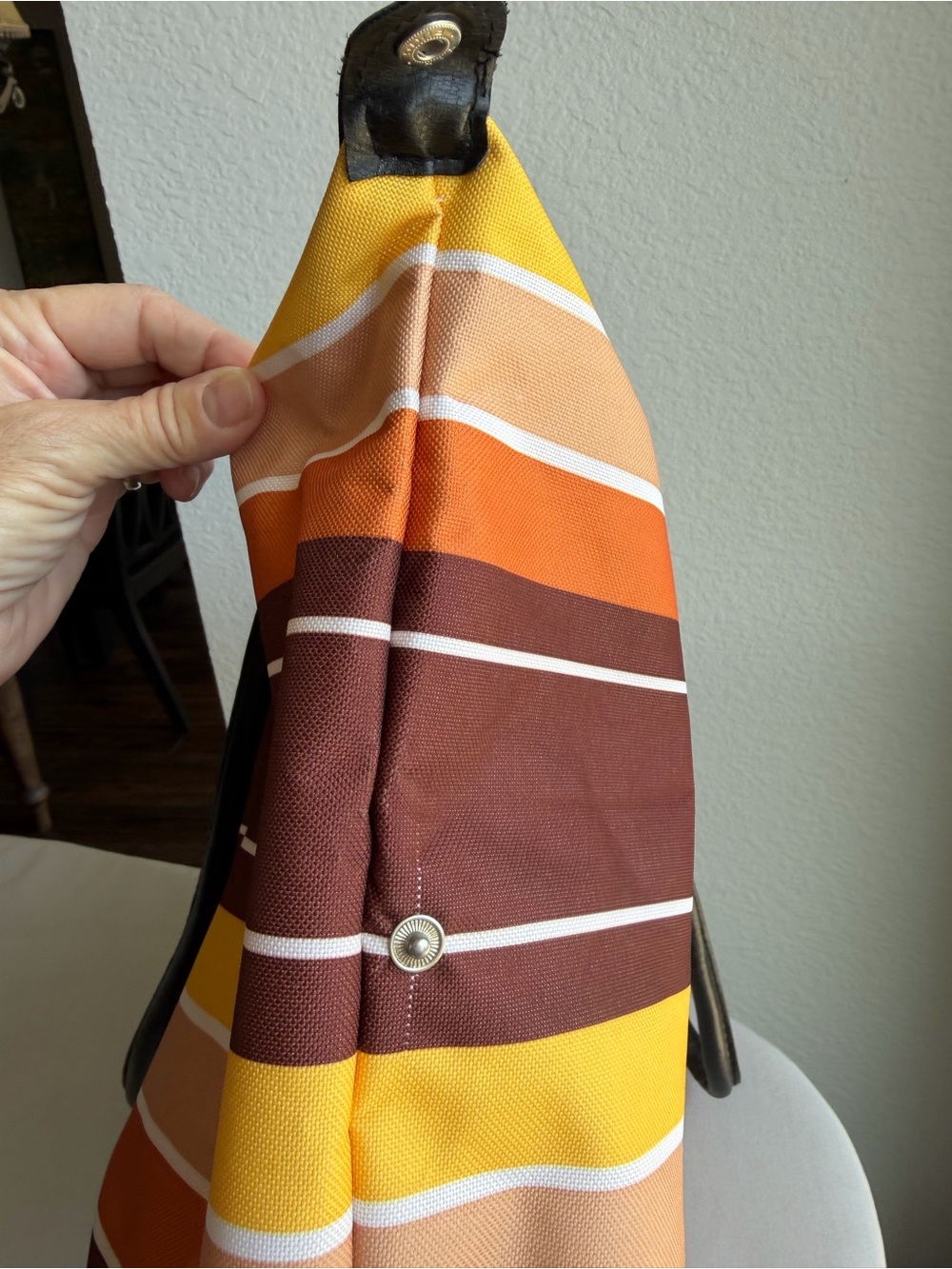 Vintage Striped Tote Bag - Picture 4 of 13